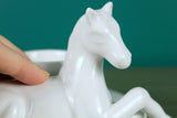 New Anthropologie White Porcelain Horse "Fauna Taper Holder" by Ann-Katrin Braf