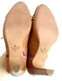 Anthropologie Wine Red "Bordeaux Ruffled Oxford Heels" by Miss Albright, Size 9.5, Originally $248