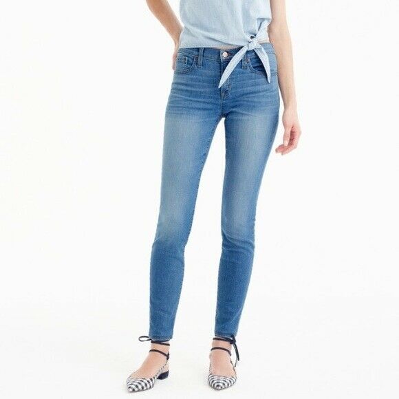 New J. CREW Midrise "8 inch Toothpick Jean in Stewartby Wash", Size 29, Originally $115