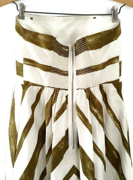white and gold anthropologie dress Rent Anthropologie