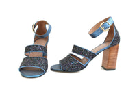 New Anthropologie Navy Blue "Glittering Heels", Size 40 EU / 9 US, Originally $158