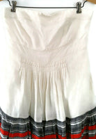 New Anthropologie White Strapless "Around the World Dress" by Floreat, Size 4, Originally $168