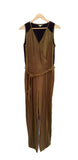 New Anthropologie Moss Green & Black "Sani Lace Jumpsuit" by Leifsdottir, Size 6, Originally $148