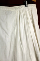 Anthropologie White & Green Stripe Flower Gold Sequin Skirt by Fei, Size 10