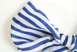 New Modcloth "Bow to Stern Scarf" Navy Blue & White Striped Scarf