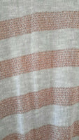 New Anthropologie Copper & Gray Striped "Twinkle Bands Top" by Splendid, Size L, Originally $68