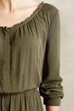 New Anthropologie Olive Green "Ocala Shirtdress" by Holding Horses, Size 6, Originally $128