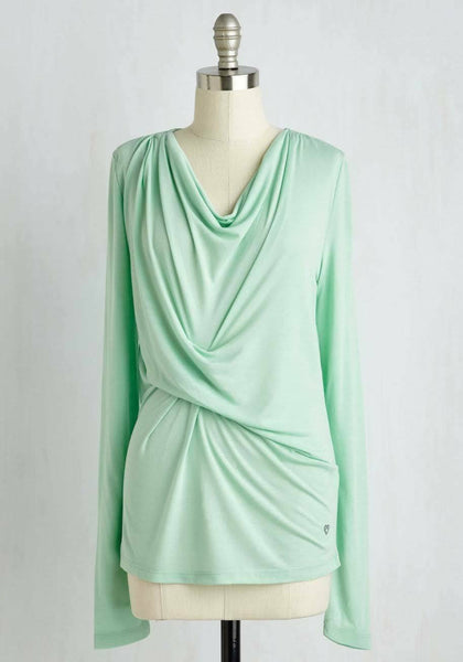 New Modcloth Pistachio Green "Early Morning Musings Lounge Top", Size S / M, Originally $50