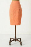 Anthropologie Rare Peach "Discreet Designs Pencil Skirt" by The Addison Story, Size 10, Originally $128