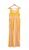 New Anthropologie Yellow & Orange "Hummingbird Silk Maxi Dress" by Charlotte Taylor, Size 4, Originally $248