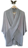 New Anthropologie Gray Knit Wrap "Myriad Pullover" by Testament, Size M, Originally $88