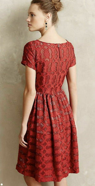 New Anthropologie Red "Rubied Lace Dress" by Moulinette Soeurs, Size 1 The Mustard Dandelion New Anthropologie Red "Rubied Lace Dress" by Moulinette Soeurs, Size 1 The Mustard Dandelion