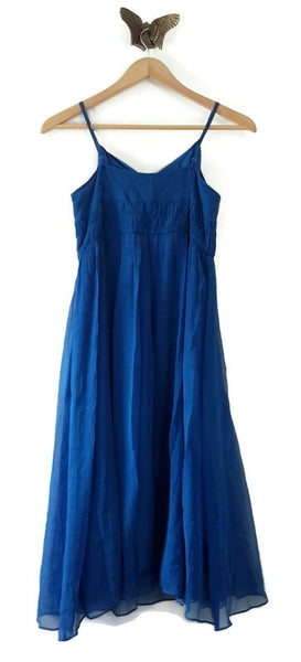 anthropologie blue satin dress Blue Satin Bridesmaid Dresses