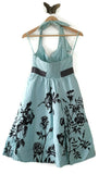 Anthropologie Blue Floral Halter "Stemmed Sweetbriar Dress" by Nathalie Lete, Size 4, Originally $168