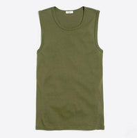New J. CREW Perfect-Fit Shell Tank in Tuscan Green, Size S