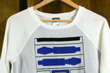 New Star Wars R2D2 White & Blue Sweater, Size M, Originally $49.50