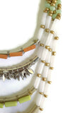 Rare New Anthropologie "Corallina Ladder Necklace" with Layers of Beads & Rhinestones, Originally $88