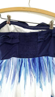 New Anthropologie Blue Curtain Print "First Dance Dress" by Nathalie Lete, Size 6, Originally $148