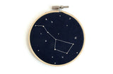The Big Dipper Constellation Embroidered 4" Hoop by Kelly Yoon