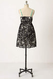 Anthropologie Black & White Floral "Stamp Art Dress" by We Love Vera, Size 2, Originally $148