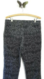 New Anthropologie Gray Damask Velvet "Flocked Charlie Trousers" by Cartonnier, Size 10, Originally $118