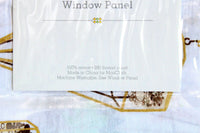 New Modcloth "Terrific Terrarium Curtain" Green & White Terrarium Print Window Panel, 48 x 84