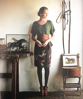 New Anthropologie Brown Wool Bird Print "In the Trees Skirt" by Floreat, Size 10, Originally $158