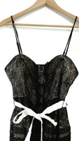 New Anthropologie Black Lace "Peeking Needlework Dress" by Moulinette Soeurs, Size 6, Originally $188