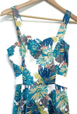 New Modcloth Blue & Pink Daisy "Flower Show Stopper Dress", Size 6, Originally $90