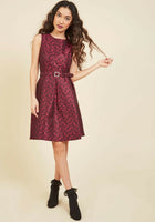 New Modcloth Pink Brocade "Plentiful Social Plans Dress" by Nine West, Size US 8 / UK 12, Originally $80