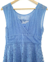 New Anthropologie Blue Lace "Liliflora Dress" by Moulinette Soeurs, Size S / M, Originally $178