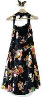New Anthropologie "Go-See Halter Dress" Black Silk Floral Dress by Moulinette Soeurs, Originally $168