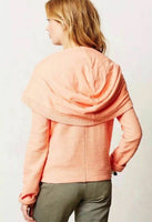 New Anthropologie Peach "Shawl Moto Jacket" by Saturday Sunday, Size M, Originally $98