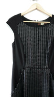 New Eva Franco Black Dotted Annis Bombshell Dress, Size 4, Originally $345