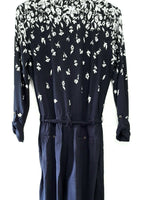 New Anthropologie Navy Blue Floral "Lakeshore Jumpsuit" by Lilka, Size S, Originally $138