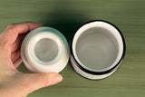 New Anthropologie "Striped Spice Jar" White & Black Stoneware Spice Jar by Biscuit