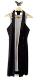 New Anthropologie Black & Gray "Double-Button Blazer Dress" by Maeve, Size 6, Originally $148