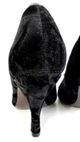 New Poetic Licence Black Velvet Rhinestone "Dazzling Day" Heels, Size 9 / 40, Originally $129