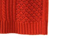 Anthropologie Orange Knit Pencil "Needled Paths Sweater Skirt" by Sparrow, Size L, Originally $98