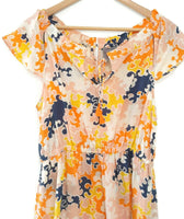 Anthropologie Printed Silk "Puzzled Pieces Dress" by Vanessa Virginia, Size 6, Originally $178