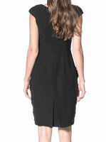 New Eva Franco Black Dotted Annis Bombshell Dress, Size 4, Originally $345