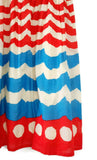 Vintage Anthropologie Red & Blue Print "High Seas Dress" by We Love Vera, Size S, Originally $138