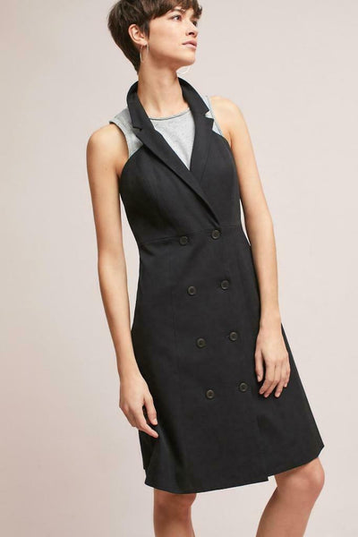 New Anthropologie Black & Gray "Double-Button Blazer Dress" by Maeve, The Mustard Dandelion New Anthropologie Black & Gray "Double-Button Blazer Dress" by Maeve, The Mustard Dandelion