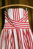 Archival Anthropologie Red & White Stripe "Regatta Dress" by Odille, Size XS / S, Originally $148