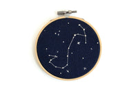 Scorpius Constellation Embroidered 4" Hoop by Kelly Yoon