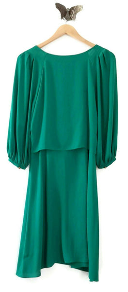 Anthropologie Green Chiffon Tie Front "Valparaiso Dress" by Maeve, Siz The Mustard Dandelion Anthropologie Green Chiffon Tie Front "Valparaiso Dress" by Maeve, Siz The Mustard Dandelion