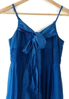 Anthropologie Bright Blue Silk "After-Party Dress" by Moulinette Soeurs, Size 4, Originally $178