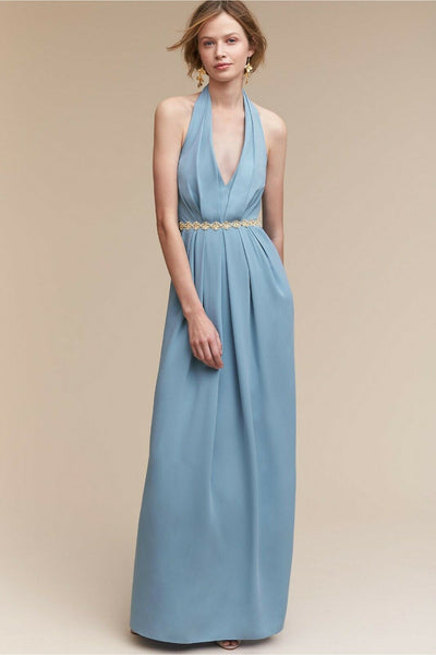New Anthropologie / BHLDN Blue Halter Maxi "Rasa Dress" by Jill Stuart The Mustard Dandelion New Anthropologie / BHLDN Blue Halter Maxi "Rasa Dress" by Jill Stuart The Mustard Dandelion