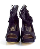 New Poetic License Black Dotted "Sweet Dreams" Platform Heels, Size 9 / 40, Originally $105