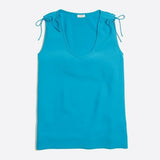 New J. CREW Sleeveless Tie Shoulder Top in Pool Blue, Size 4, Originally $64.50